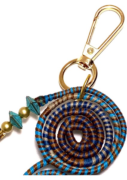 Çok Renkli Otantik Kedi Detaylı El Yapımı Çanta Anahtarlık Charmı fırsatları