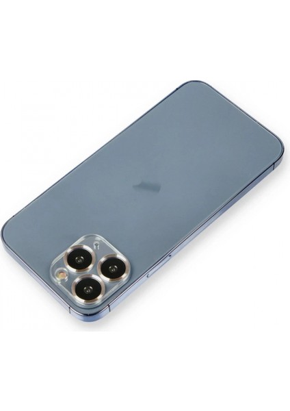 iPhone 11 Pro Max Metal Kamera Lens Koruma Cam - Gold
