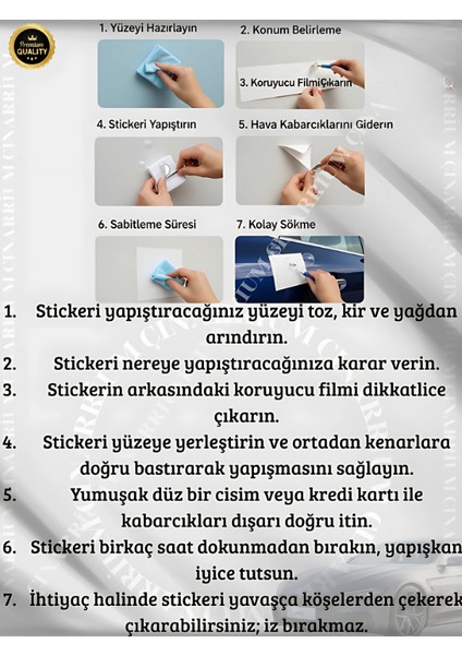 Taçlı Isme Kaliteli Ön Cam Yazı Yazdırma Oto Kaliteli Sticker Yerli Üretim 60*12