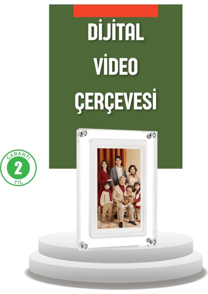 4gb Hafızalı 7 Inç Dijital Fotoğraf Çerçevesi – Yüzlerce Anınızı Saklayın