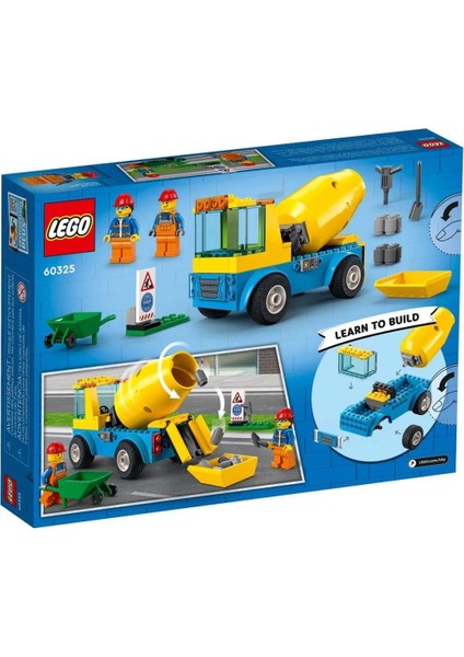 60325 Lego® City - Beton Mikseri, 85 Parça, +4 Yaş fırsatları