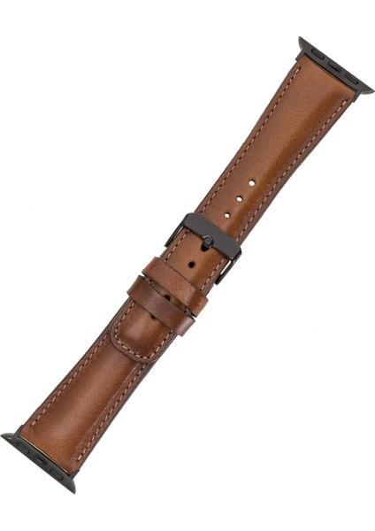 Apple Watch Uyumlu Deri Kordon 38-40-41MM RTST2EF Taba modelleri