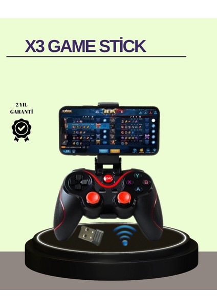 Çift Analog Joystick ve 14 Tuşlu Bluetooth Oyun Kumandası