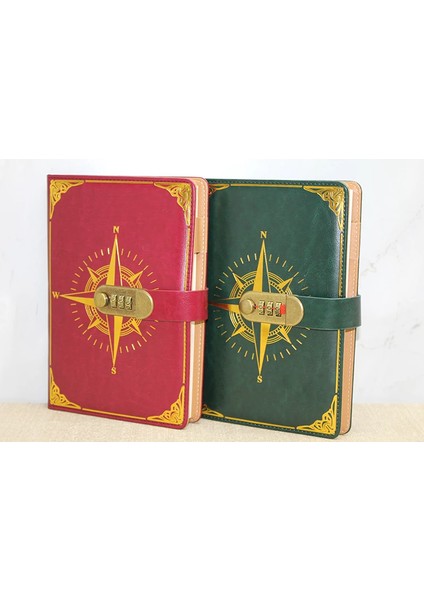 Özel Tasarım Şifreli Deri Defter