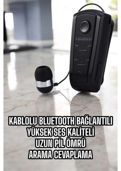 Makaralı Bluetooth Kulaklık Çağrı Cevaplama Kablolu Uzun Pil Ömrü indirimleri