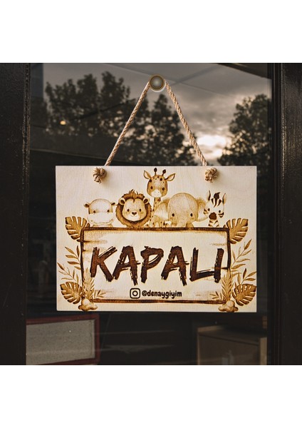 Firmalara Özel Dış Mekan Kapı Süsü Açık-Kapalı fiyatları