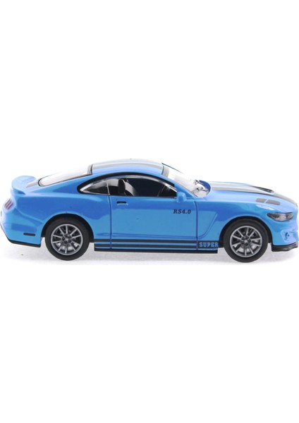 Die Cast Çek Bırak Metal Mavi Spor Araba modelleri