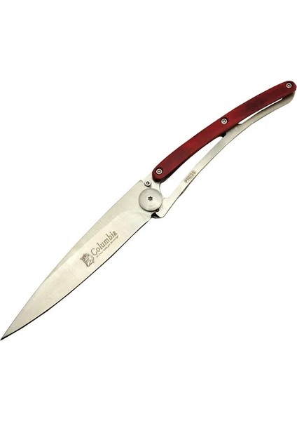 Columbia Ext 2990D Deejo Kırmızı Kamp Çakı 22,5cm- Manuel, Kemerlikli, Ultra Hafif