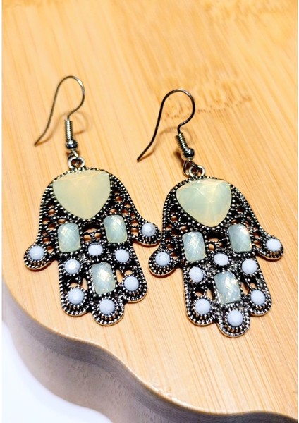 Lüks Renkli Figürlü Otantik Küpe