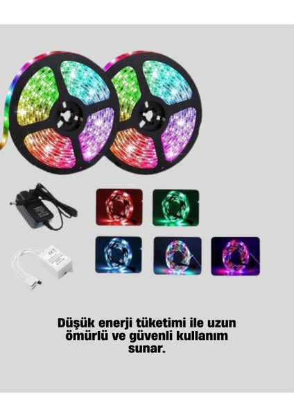 Müziğe Duyarlı Renkli Smart Şerit LED Işık USB Bağlantılı Ambiyans Aydınlatma fırsatları