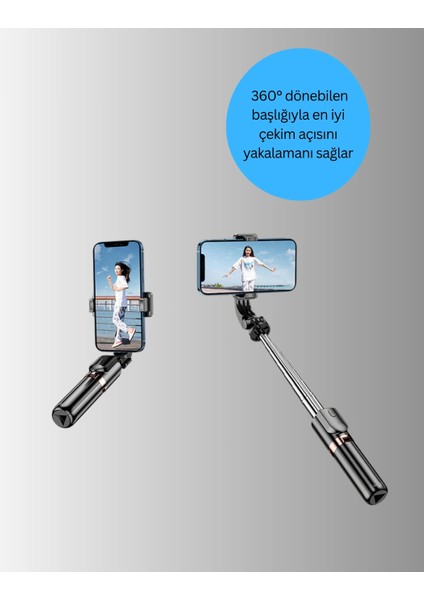 Bluetooth’lu Işıklı Selfie Çubuğu – Katlanabilir, 130 cm fiyatları