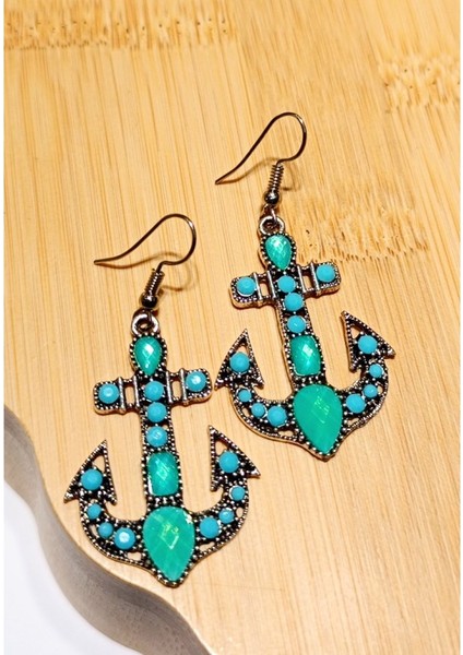 Lüks Renkli Figürlü Otantik Küpe