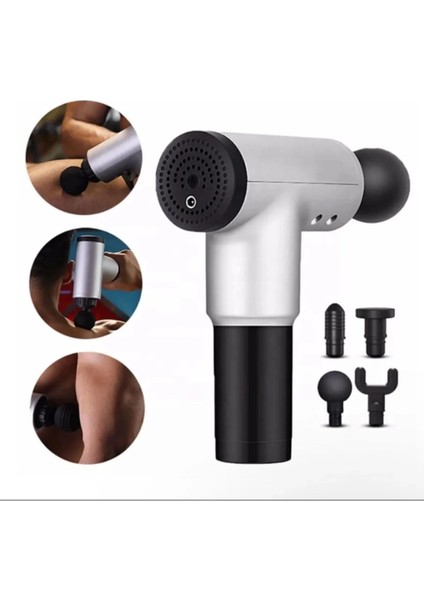 Masaj Aleti Tabancası Sporcu Kas Rahatlatıcı Şarjlı 6 Seviye Titreşimli Fascial Massage Gun Renk Seçilemez modelleri