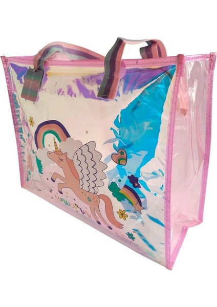 Dream Vest Şeffaf Hologram Unicorn Büyük Omuz Çantası fiyatları