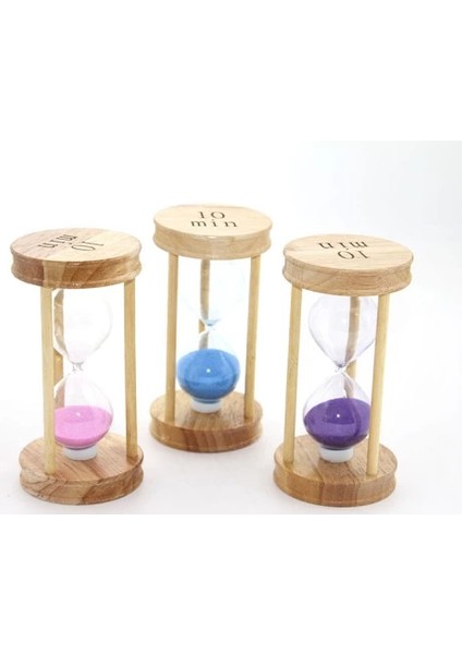 Ahşap Kum Saati 10 Dk Model 2