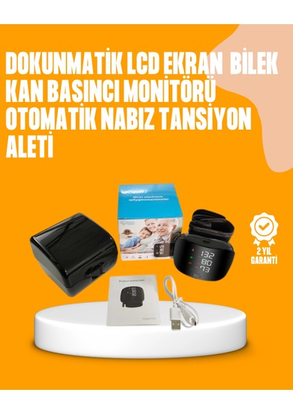 Dijital Bilekten Tansiyon Ölçüm Cihazı LCD