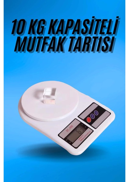 Dijital Hassas 10 kg Mutfak Terazisi Tartısı LCD Ekran Mutfak Tartısı