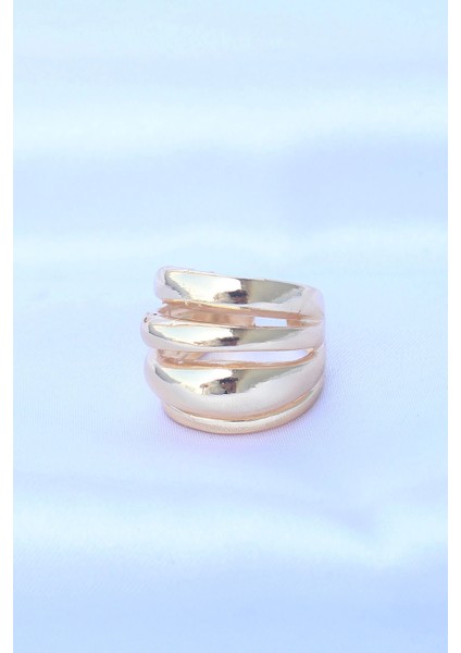 Bfs Pirinç Gold Renk Ayarlanabilir Tırtıklı Bombe Yüzük fiyatları