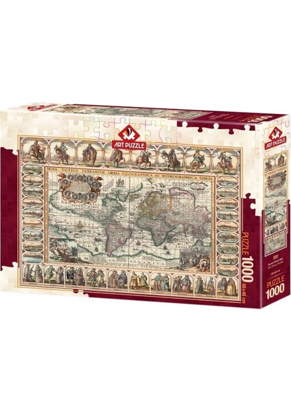 4584 Eski Dünya Haritası 1000 Parça Puzzle -Art Puzzle fiyatları
