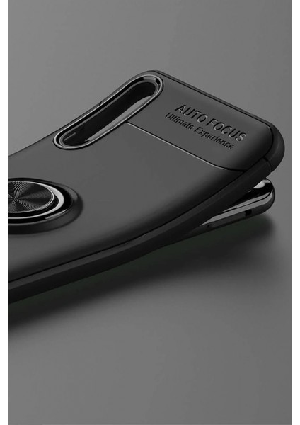 Huawei P Smart S Kılıf Range Yüzüklü Silikon - Siyah indirimleri