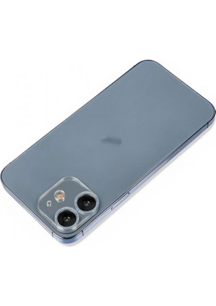 iPhone 12 Mini Shine Kamera Lens Koruma Cam - Sierra Blue
