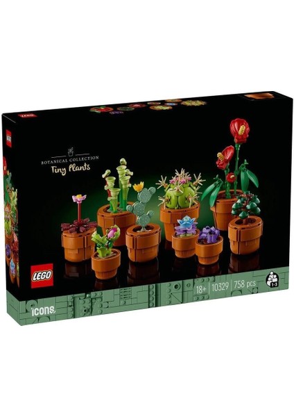10329 LEGO Botanical Collection - Minik Bitkiler 753 Parça +18 Yaş indirimleri