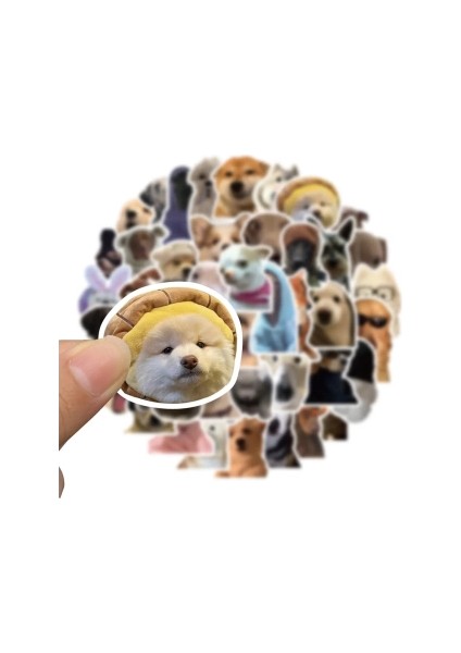 Sevimli Köpek Çıkartmaları Laptop Notebook Tablet Sticker Seti