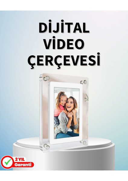 Dayanıklı ve Hafif Tasarım – 7 Inç Dijital Fotoğraf Çerçevesi Ev ve Ofis Için