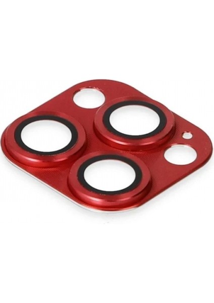 iPhone 13 Pro Max Pers Alüminyum Kamera Lens - Kırmızı fırsatları