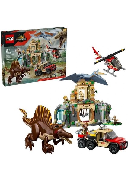 76976 LEGO Jurassic World Spinosaurus ve Quetzalcoatlus 984 Parça +8 Yaş indirimleri