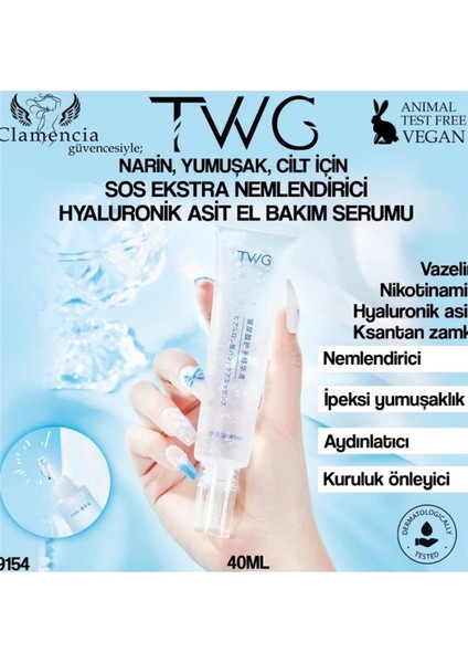 Clamencia Twg Hyaluronik Asit El Bakım Serumu 40ML