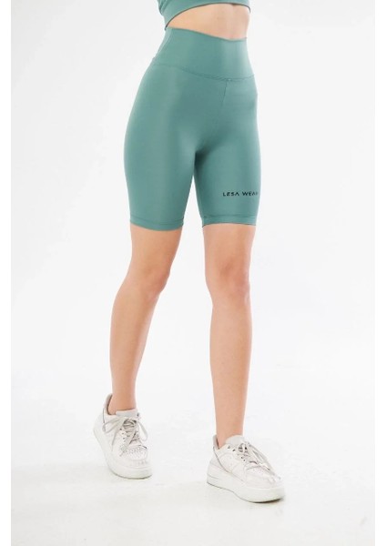 Biker Sporcu Şort - Mint Yeşil indirimleri