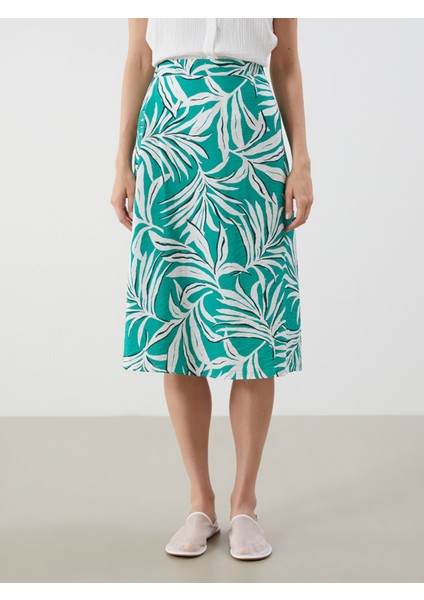 Yeni Sezon Beli Lastikli Çiçekli A Kesim Etek fiyatları