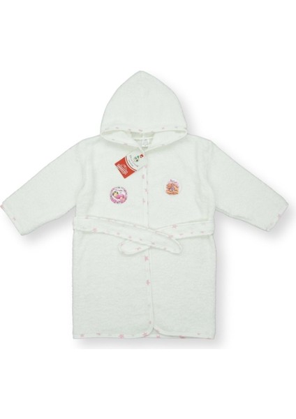 Nakışlı Bornoz - Pembe - 4 Yaş - MTR5823-PEMBE-4 Yaş Pembe