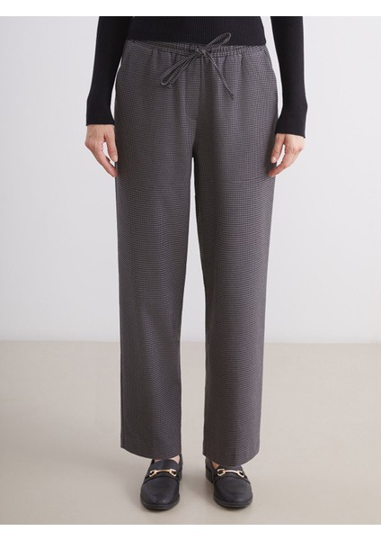 Yeni Sezon Beli Lastikli Desenli Kadın Pantolon fiyatları