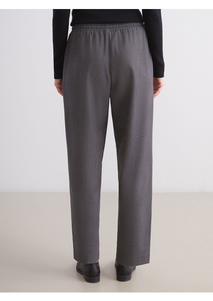 Yeni Sezon Beli Lastikli Desenli Kadın Pantolon fırsatları