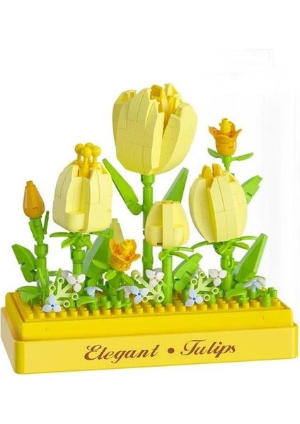Sunman Koco NO.02083 Bloom Boutıque Lale Çiçekleri LEGO Yapım Seti 295 Parça 6+ modelleri