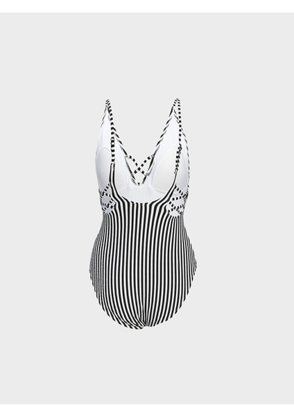 Yeni Sezon V Yaka Çizgili Kadın Mayo fiyatları