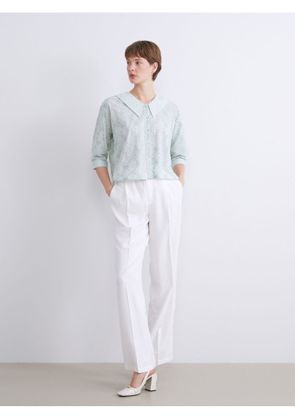 Yeni Sezon Bebe Yaka Ajurlu Brode Kadın Gömlek fiyatları