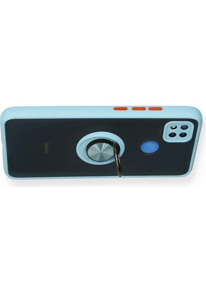Xiaomi Redmi 9c Kılıf Montreal Yüzüklü Silikon Kapak - Buz Mavi modelleri
