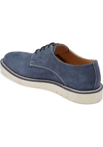 Lacivert Hakiki Nubuk Deri Erkek Casual Ayakkabı - E24I1AY56759-C39