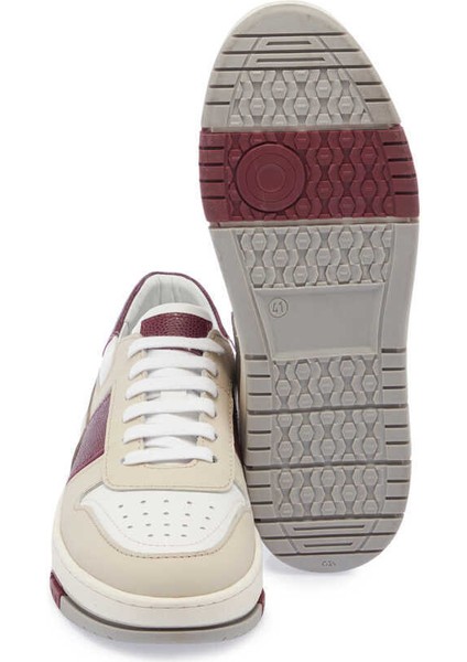 Bej Hakiki Deri Erkek Sneaker - E24I1AY56731-A25