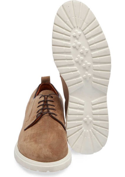 Bej Hakiki Süet Deri Erkek Casual Ayakkabı - E24I1AY56766-B79