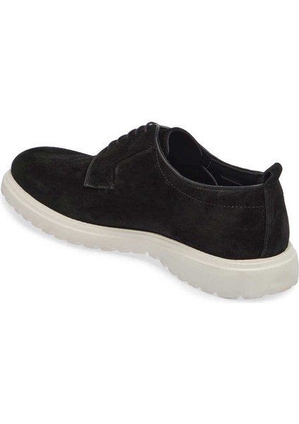 Siyah Hakiki Süet Deri Erkek Casual Ayakkabı - E24I1AY56766-A01