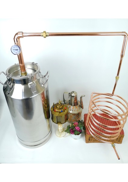 50 Litre Klasik Bakır Imbik Damıtma Sistemi