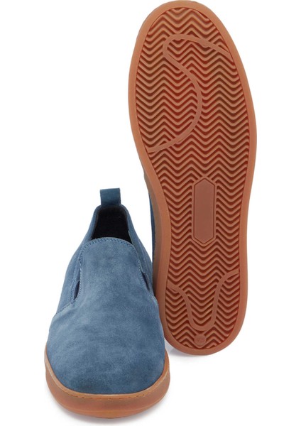 Mavi Hakiki Süet Deri Erkek Casual Ayakkabı - E24I1AY56795-C31