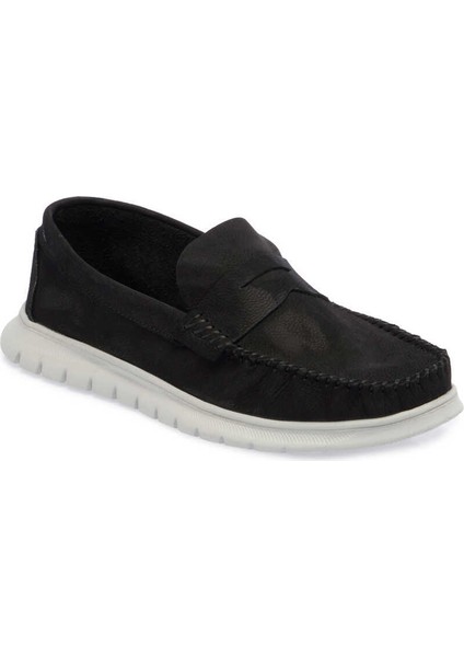 Siyah Hakiki Nubuk Deri Erkek Casual Ayakkabı - E24I1AY56758-A64 indirimleri