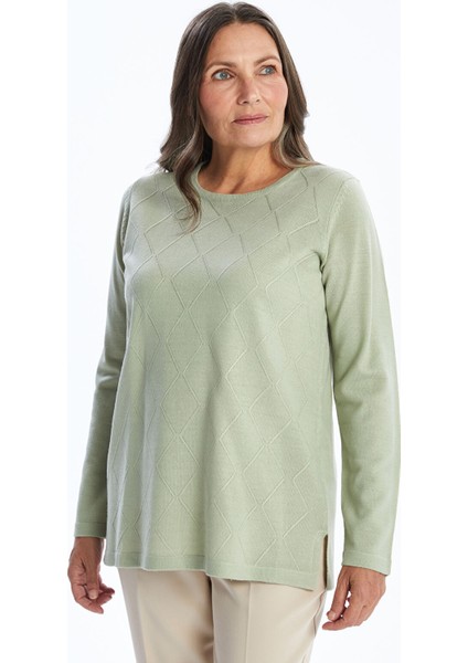 Yeni Sezon Bisiklet Yaka Kadın Triko Kazak