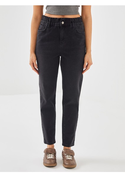 Yeni Sezon Beli Lastikli Slim Fit Kadın Jean Pantolon fiyatları