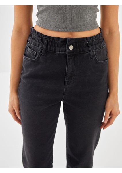 Yeni Sezon Beli Lastikli Slim Fit Kadın Jean Pantolon modelleri